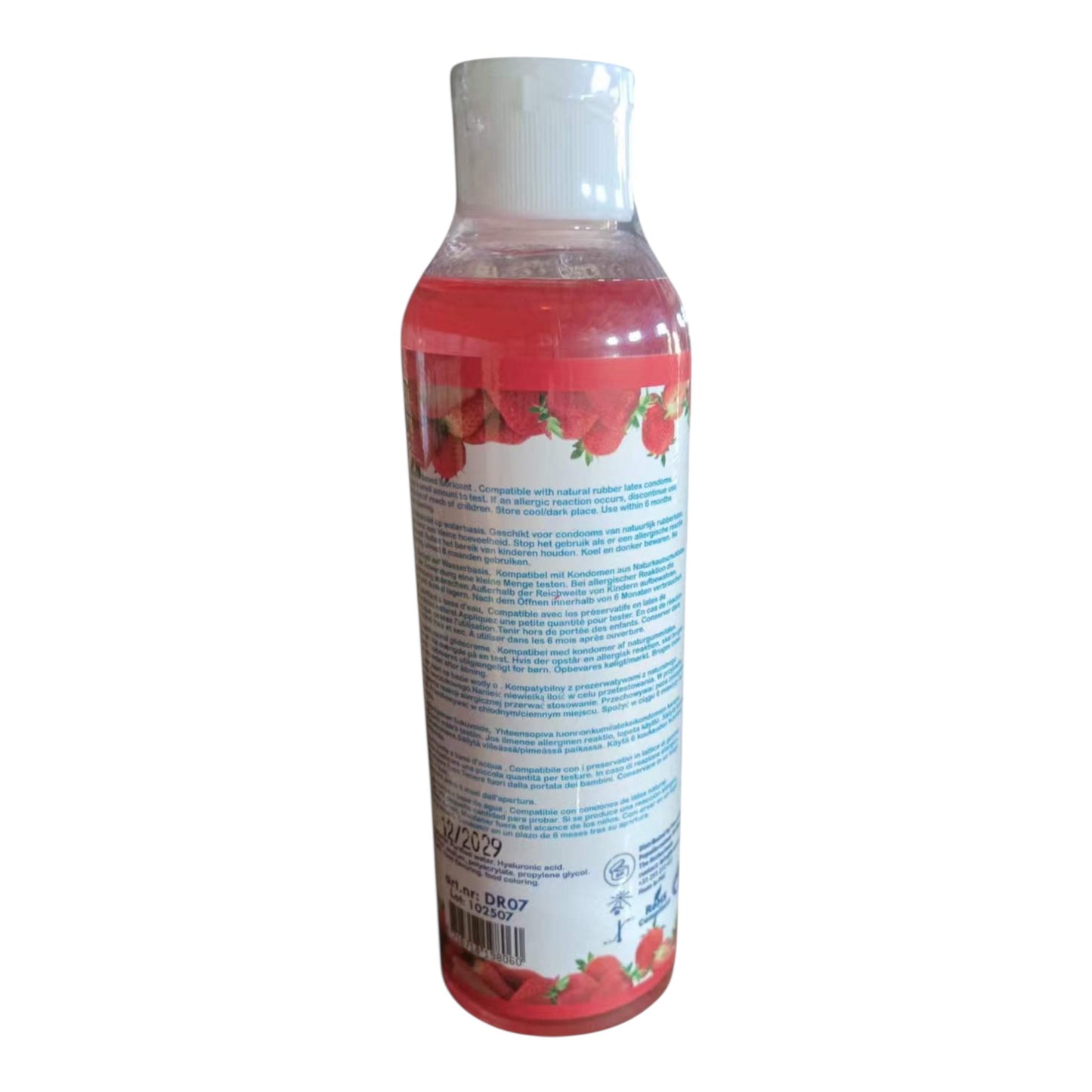 Power Escorts Slide & Play Glijmiddel Aardbeien 200ml – Waterbasis Lube