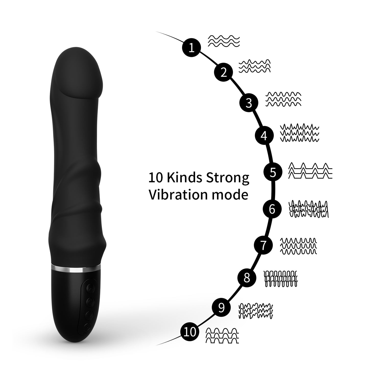 Power Escorts Louis G Spot Vibrator - Silicone - 10 Speed