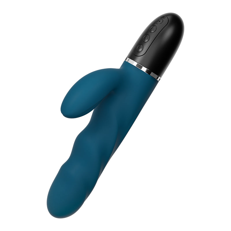 Power Escorts - BR310 - Medici Zwarte G Spot & Clit Stimulator - Silicone - 10 Speed