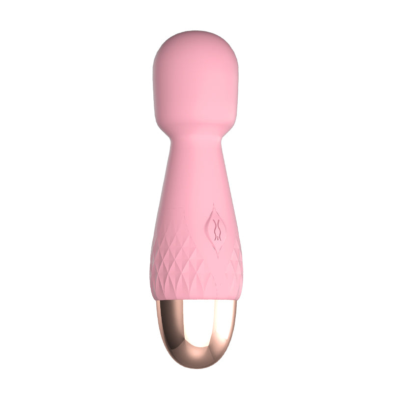 Power Escorts Mini Wand Massager De Luxe Roze - 11,6 Cm Silicone