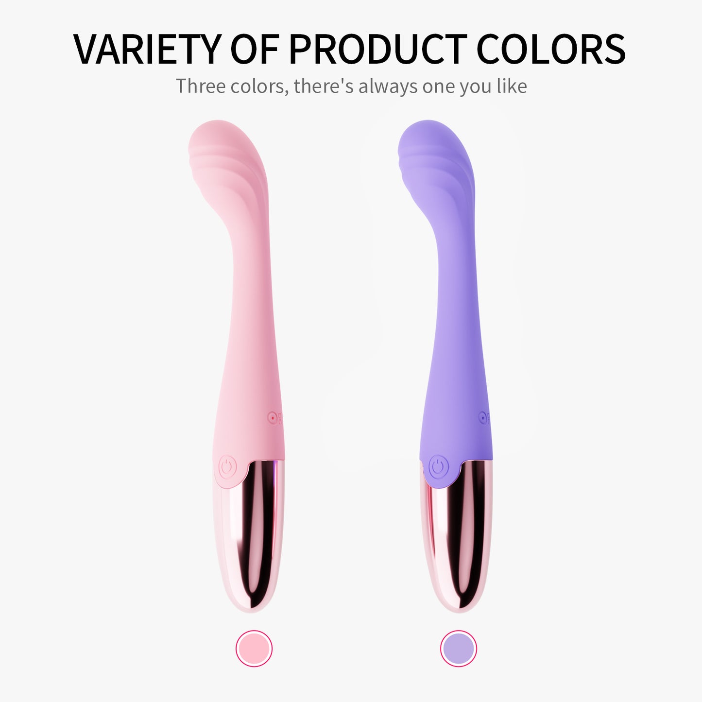 Power Escorts G Spot Princess Buigzame Vibrator - 18 Cm / 7 Inch Silicone Zwart