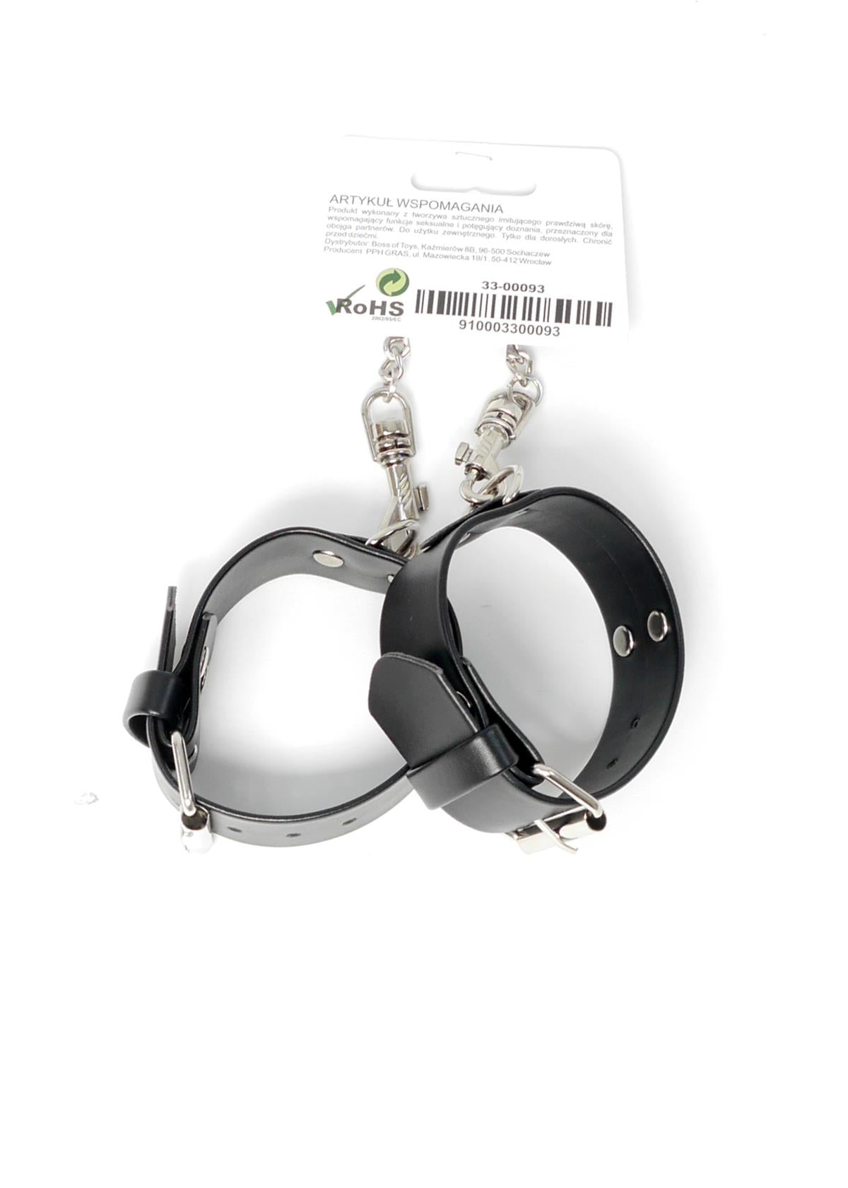 Bossoftoys - 33-00093 - Handcuffs - Studs - Wristcuffs  - 3 cm  - Bondage set