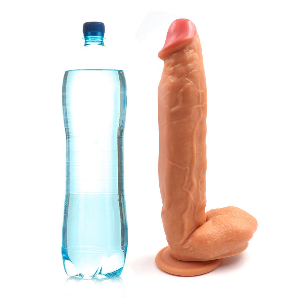 Power Escorts - BR227 FLesh - Monster John XL Mega Realistic Dildo 30 CM / 11,8 Inch