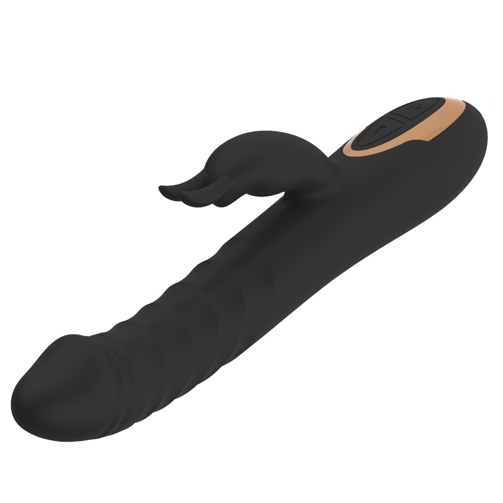 Power Escorts - Rosalie Deluxe - Rechargeable Rabbit Vibrator - Silicone