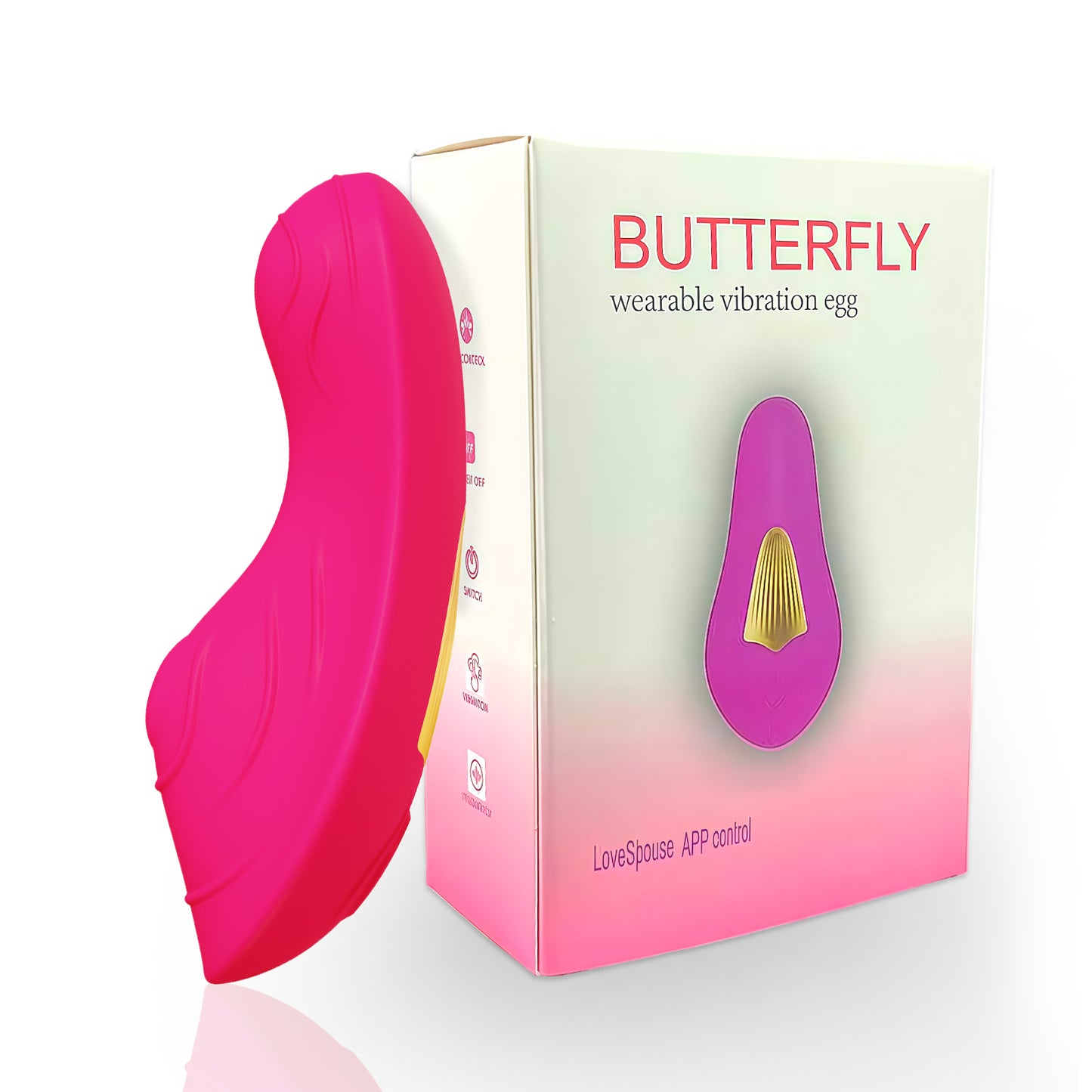 Power Escorts BR333 Butterfly Panty Vibrator – App Bediening – Oplaadbaar – Roze