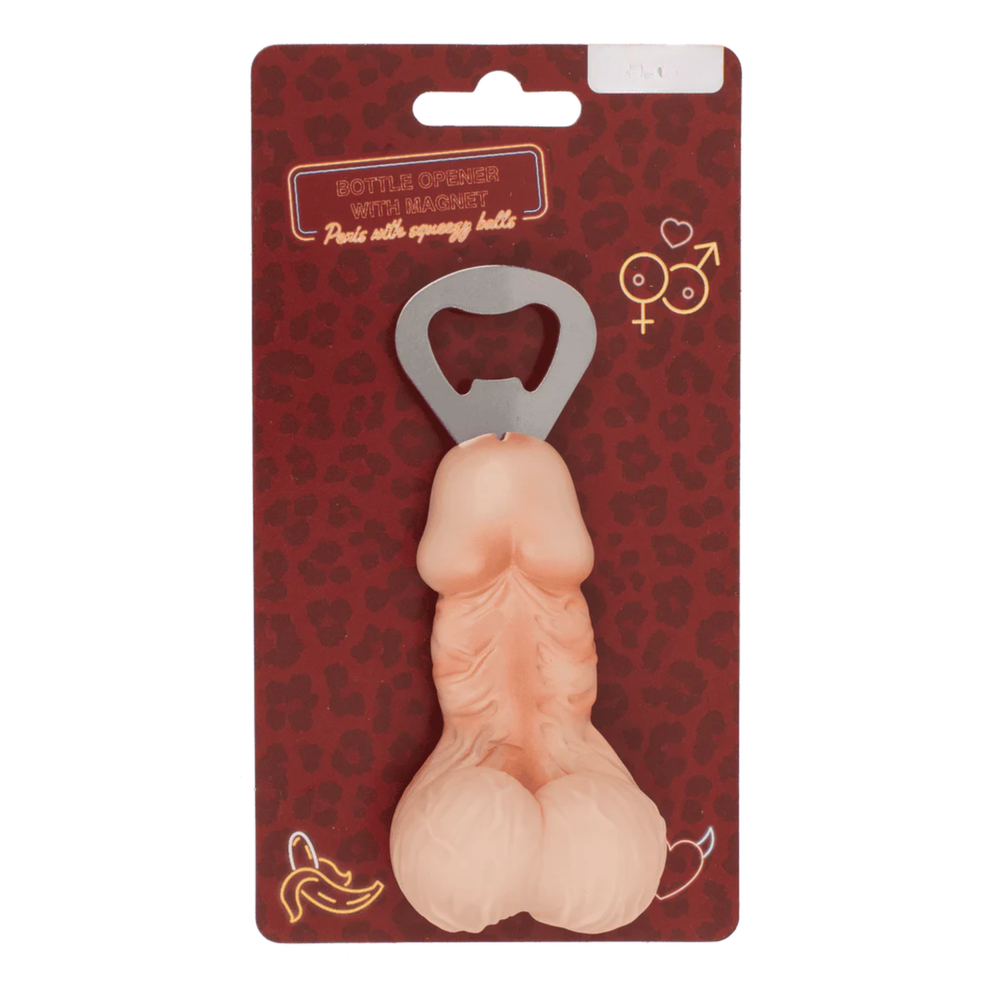 3D Penis Flesopener met Magneet – Huidskleur