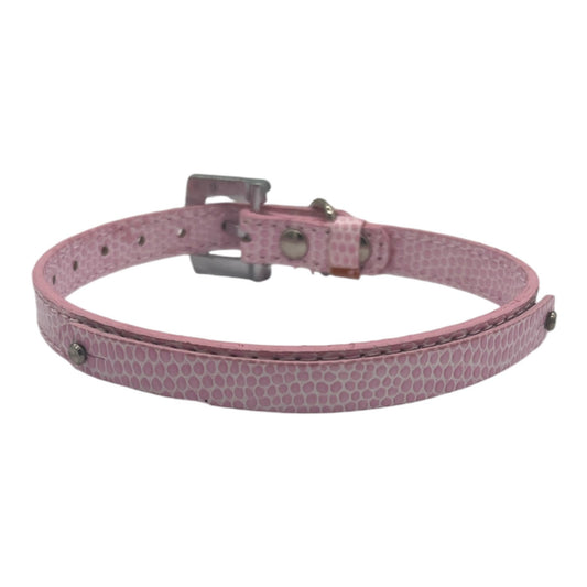 Kattenhalsband / Kleine Hondenhalsband - Roze - Diameter 8 CM - Lengte 30 CM - Breedte 1 CM - Gesp Met Luxe Diamant Look