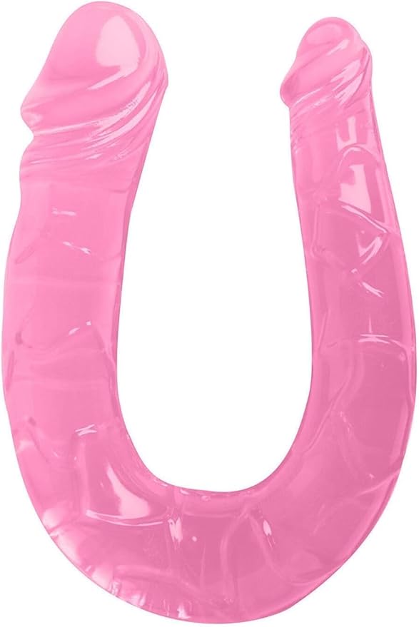 Power Escorts BR335 – Double Dong Pink – Dubbele Dildo – 29 cm – Flexibel