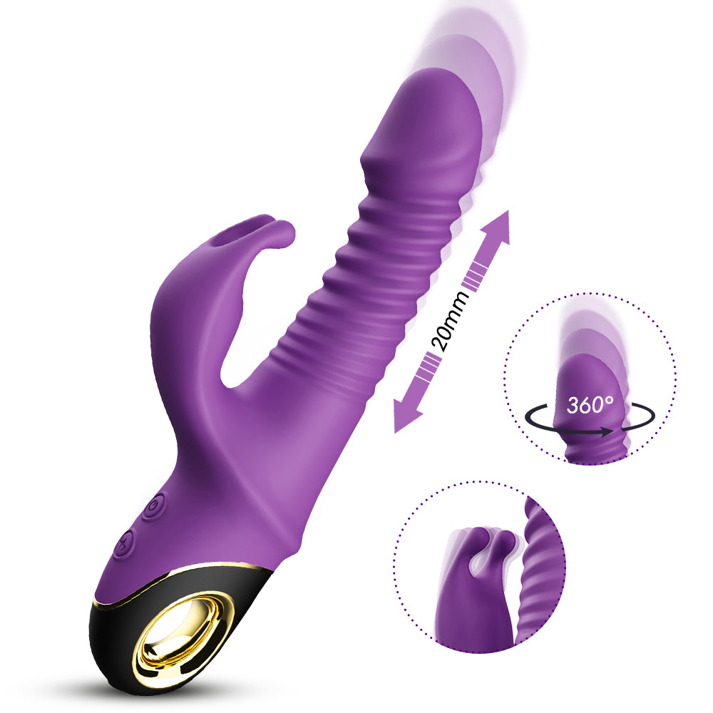 Bossoftoys - Zing purple - vibrator - 4 pulsation modes - G-spot - 52-00013-1  - USB rechargeable - 100% waterproof - 9 vibration modes