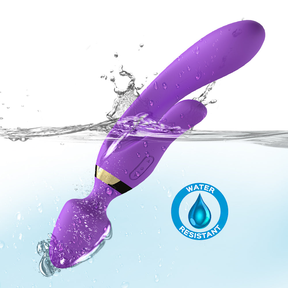 Bossoftoys - 52-00027 - Magic Wand Purple Silicone Massager USB - 9 Vibration mode