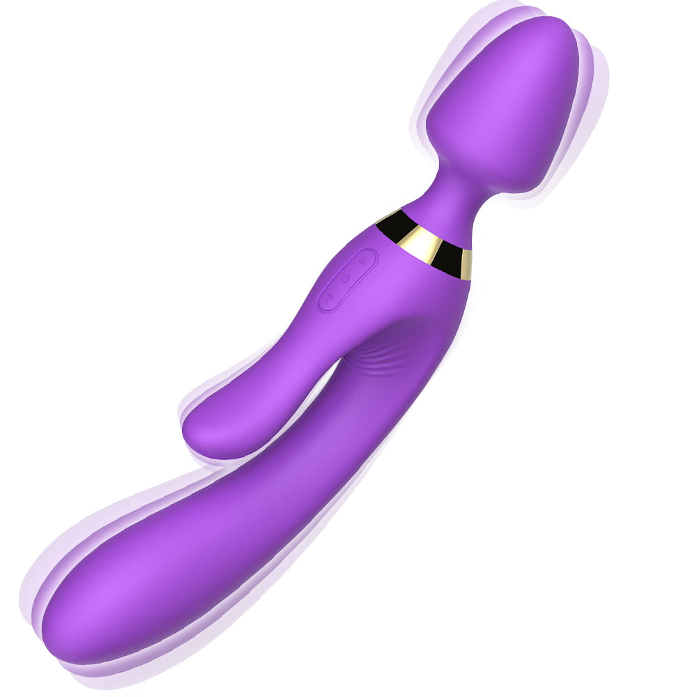 Bossoftoys - 52-00027 - Magic Wand Purple Silicone Massager USB - 9 Vibration mode