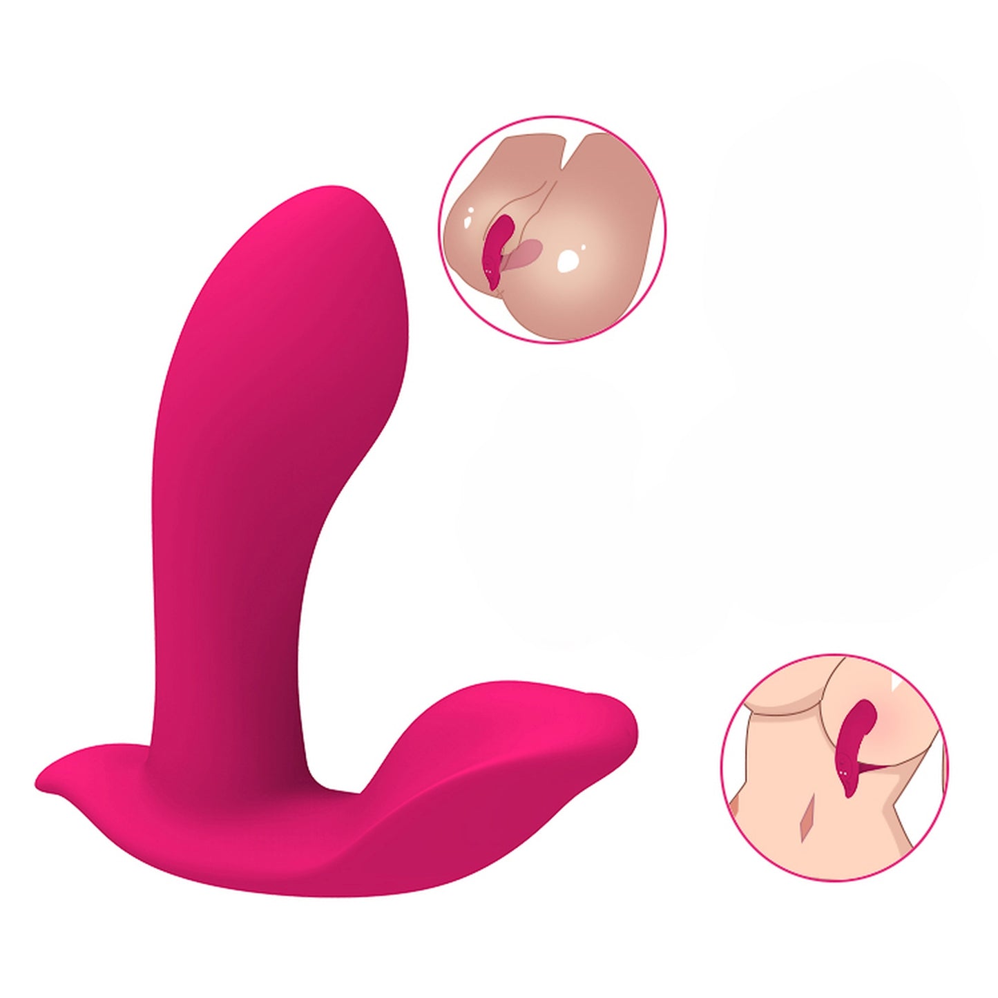 Bossoftoys - 52-00063 - Vee Rose Pink Panty Vibrator