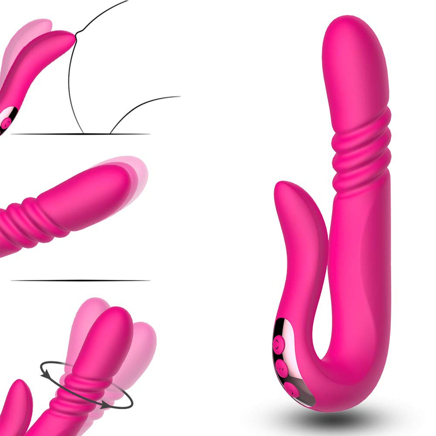 De Luxe Twirling Vibrator Up & Down All Function