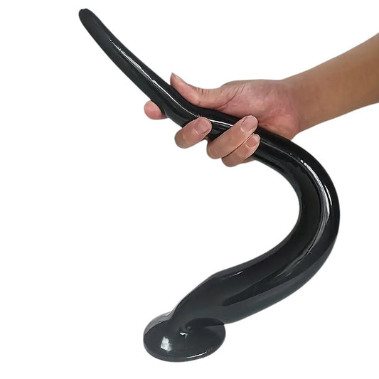 XXLTOYS – Zwarte Buttplug met Zuignap – Maat M & L