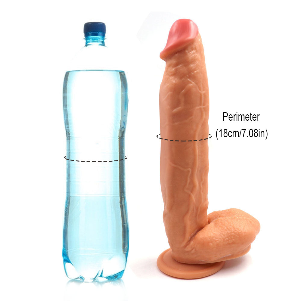 Power Escorts - BR229 Flesh - Monster John 10,9'' Mega Realistic Dildo 28 CM