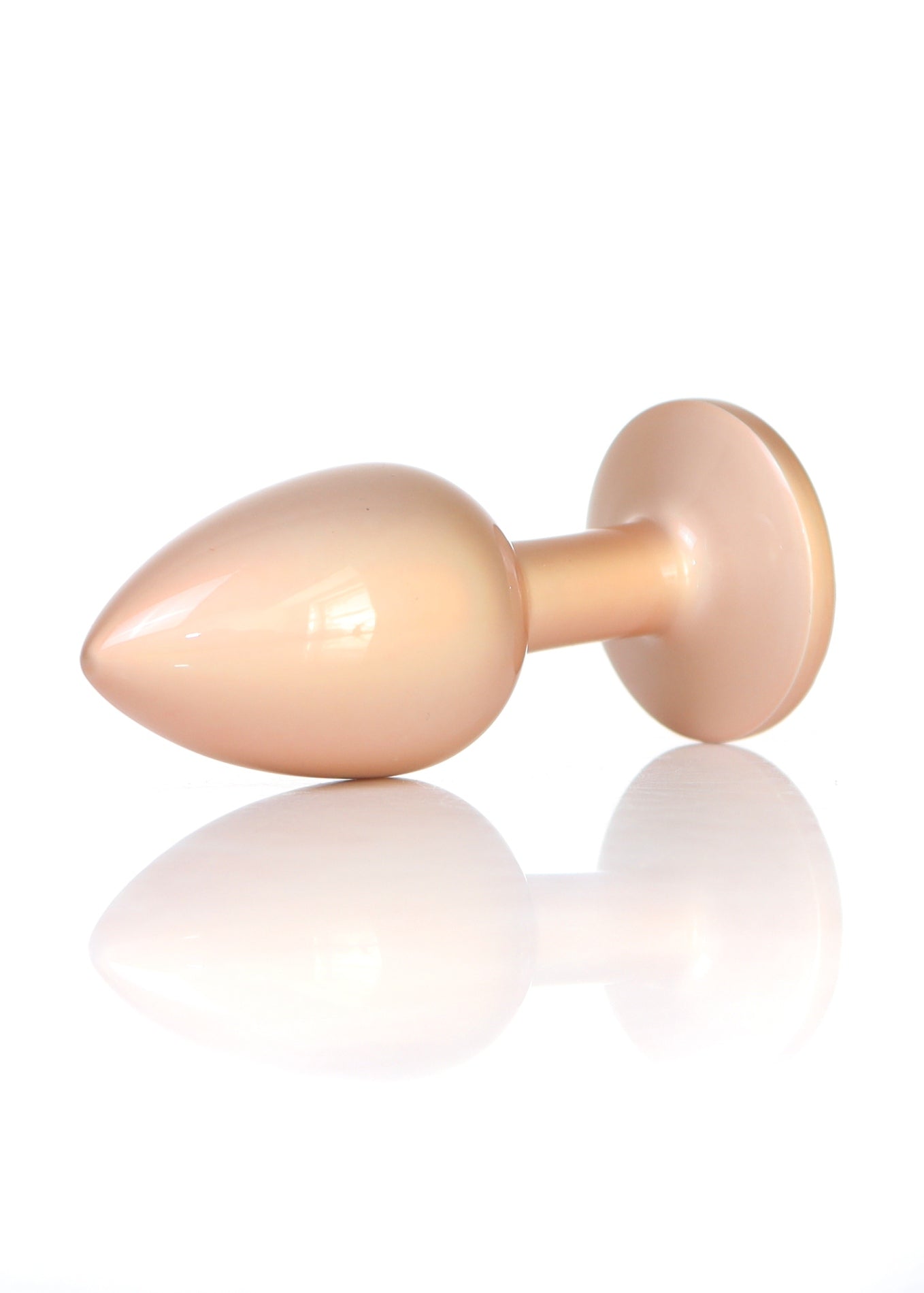 Boysoftoys - 64-00129 - Pearl Gold Anal Plug  Clear Stone Small