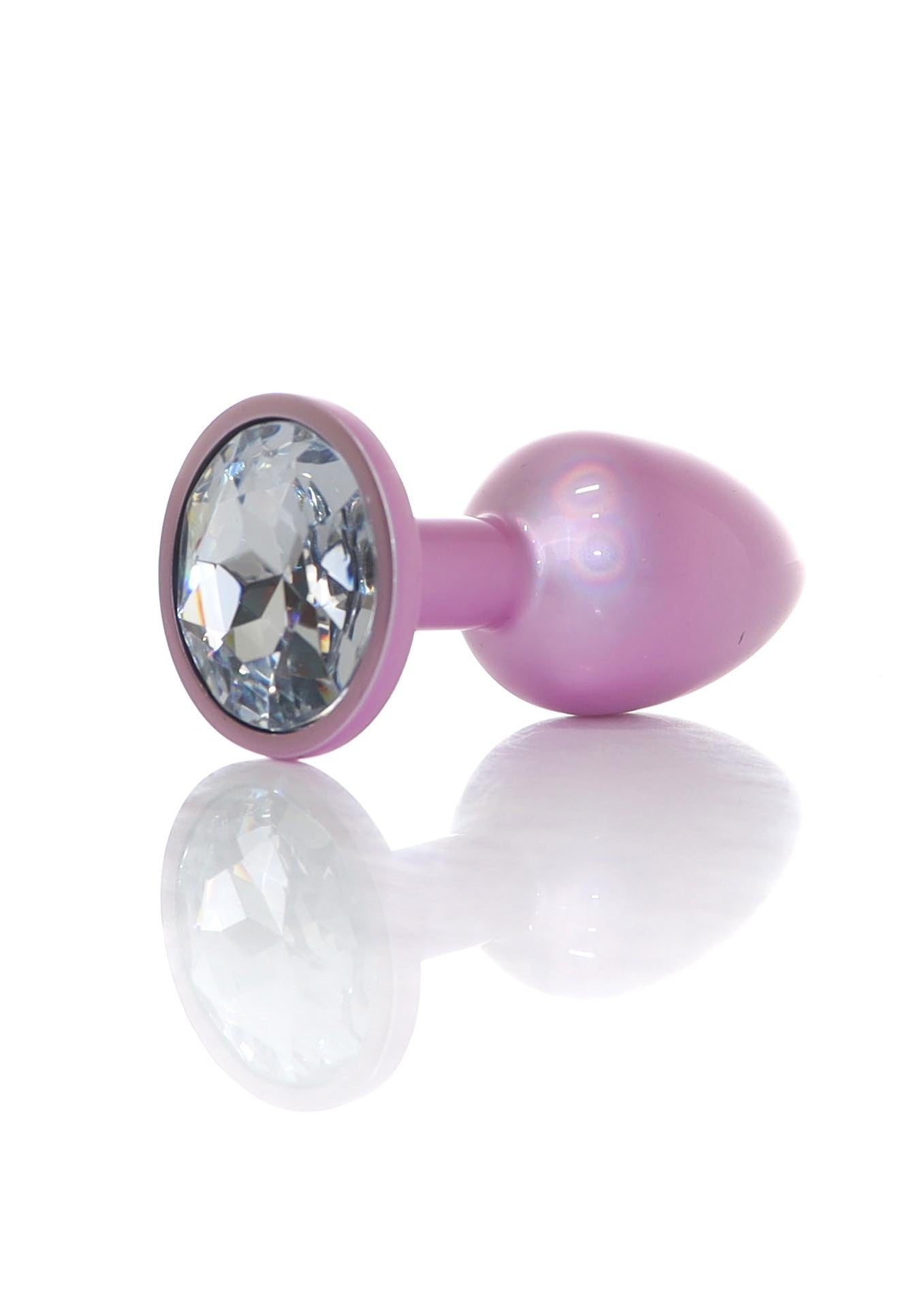 Boysoftoys - 64-00132 - Pearl Pink Anal Plug  Clear Stone Small