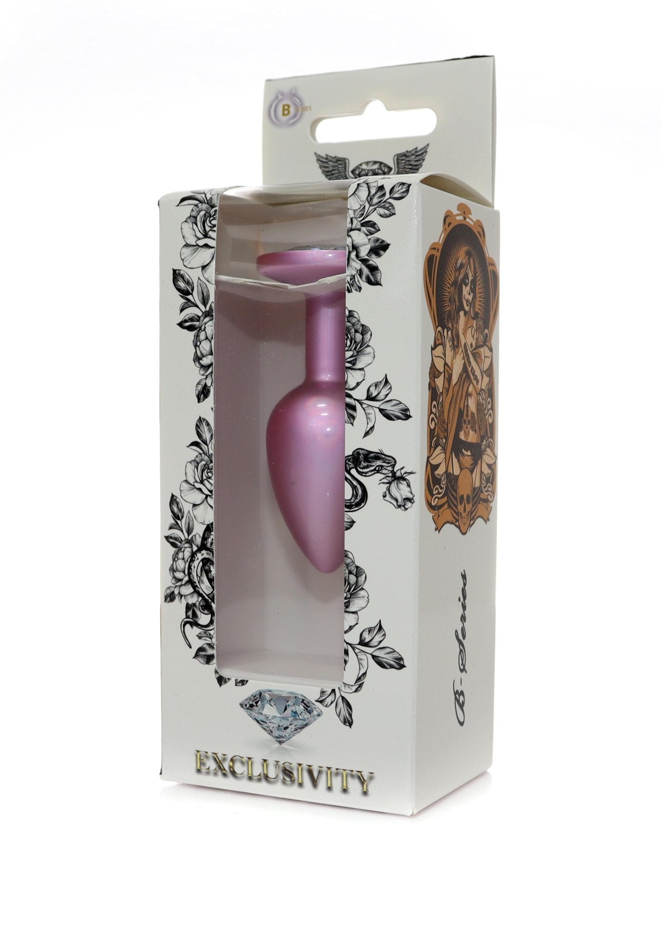 Boysoftoys - 64-00132 - Pearl Pink Anal Plug  Clear Stone Small