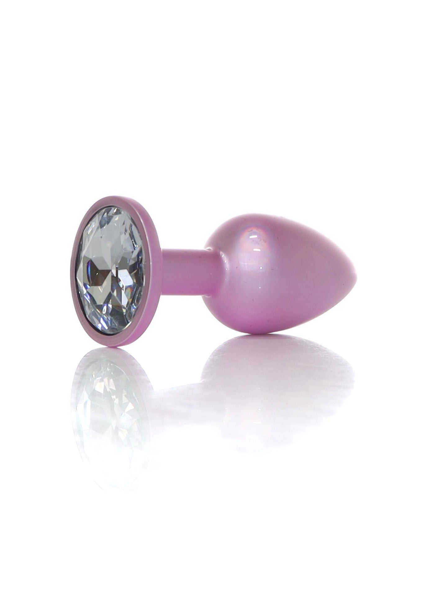 Boysoftoys - 64-00132 - Pearl Pink Anal Plug  Clear Stone Small