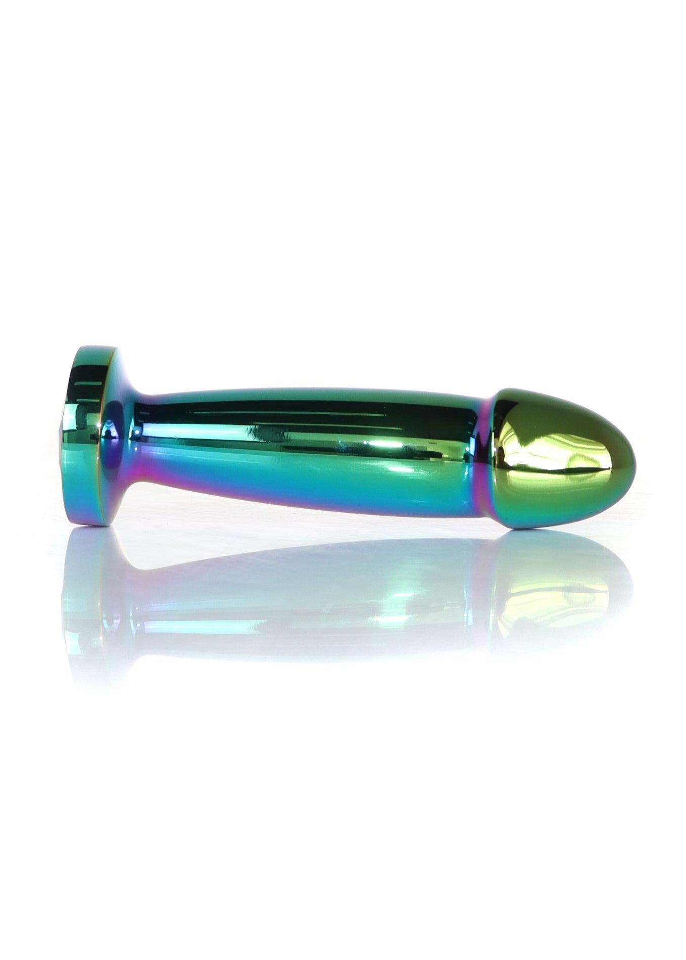 Boysoftoys - 64-00141 - Multi Colour Penis Anal Plug  Clear Stone Small - 10,2 Cm Dia 2,2 Cm