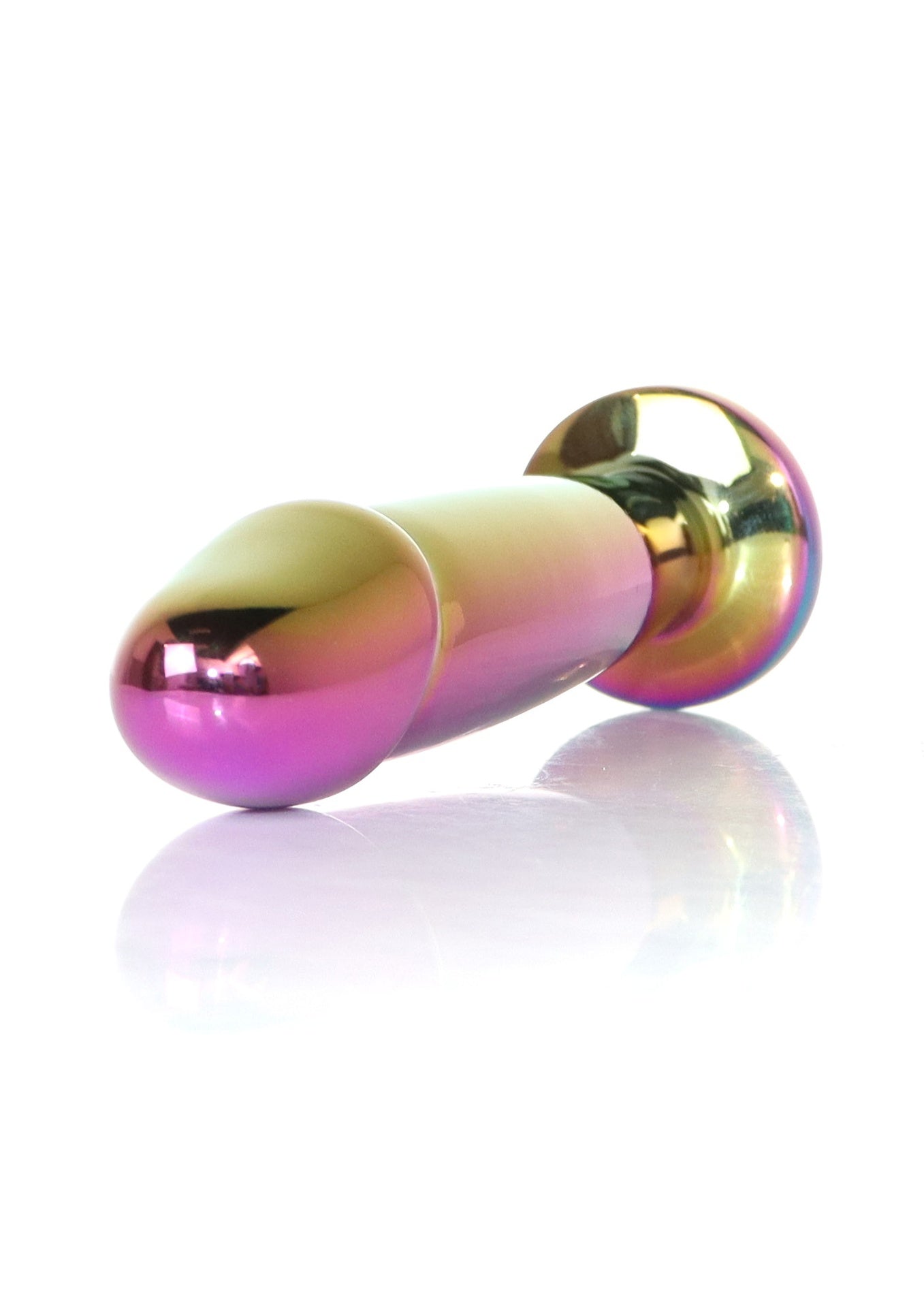 Boysoftoys - 64-00142 - Multi Colour Penis Anal Plug  Clear Stone Medium  - 12 Cm Dia 2,8 Cm