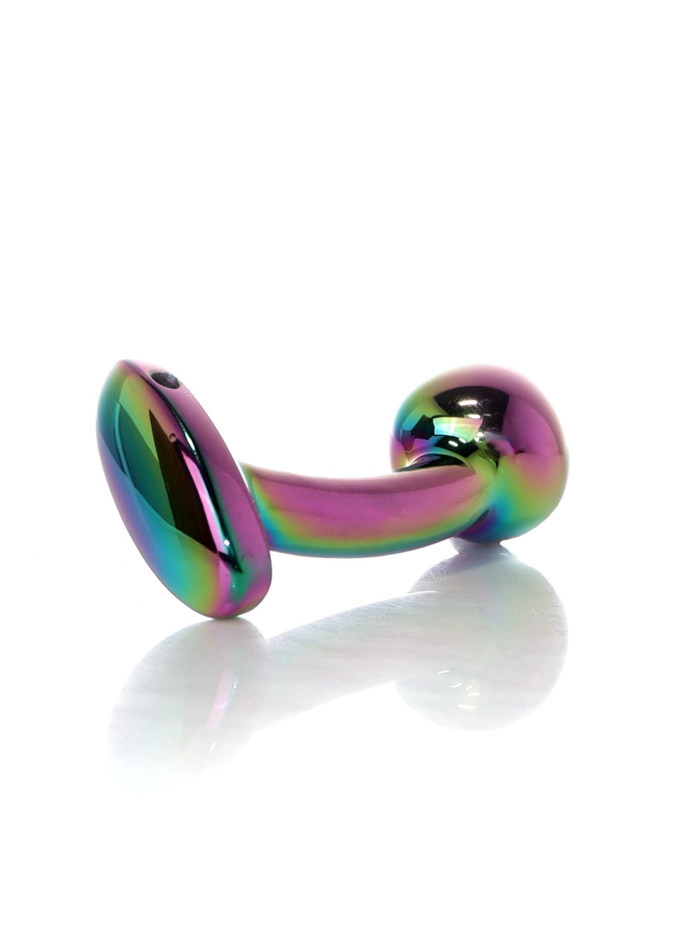 Boysoftoys - 64-00149 - Multi Colour Curved Anal Plug  Stone Small  - 7,5 Cm Dia 2,5 Cm