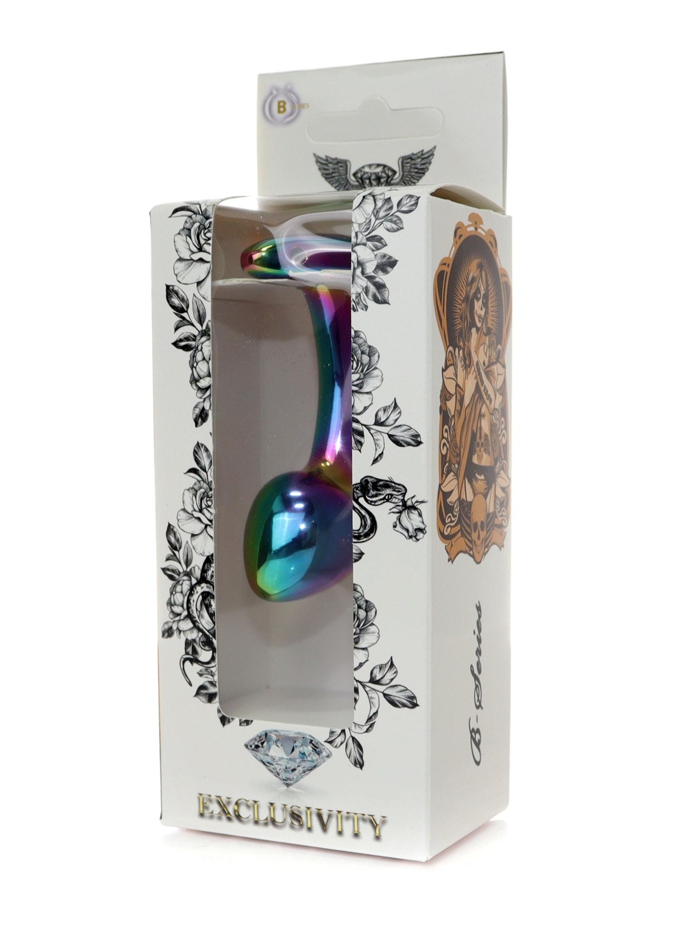 Boysoftoys - 64-00149 - Multi Colour Curved Anal Plug  Stone Small  - 7,5 Cm Dia 2,5 Cm