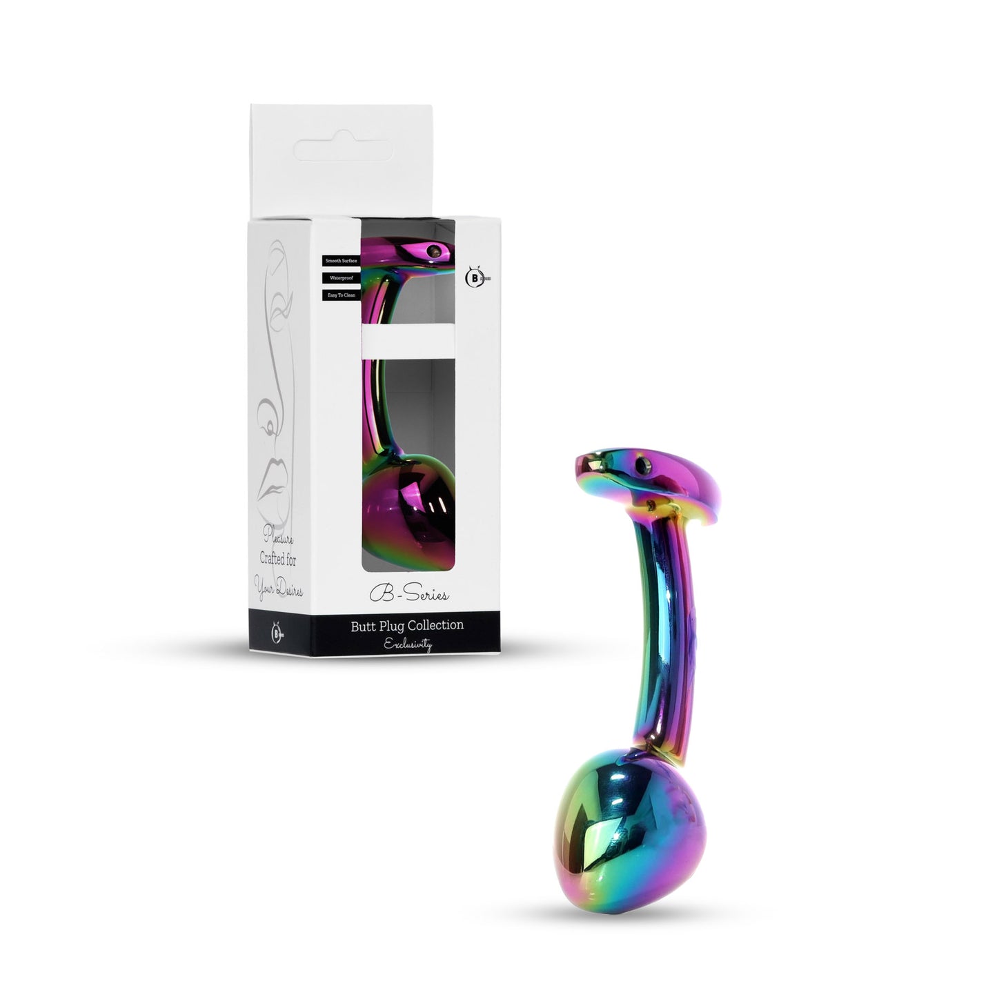 Boysoftoys RVS Anal Plug – 10,5 cm – Luxe Design & Comfort met Suède Opbergzakje