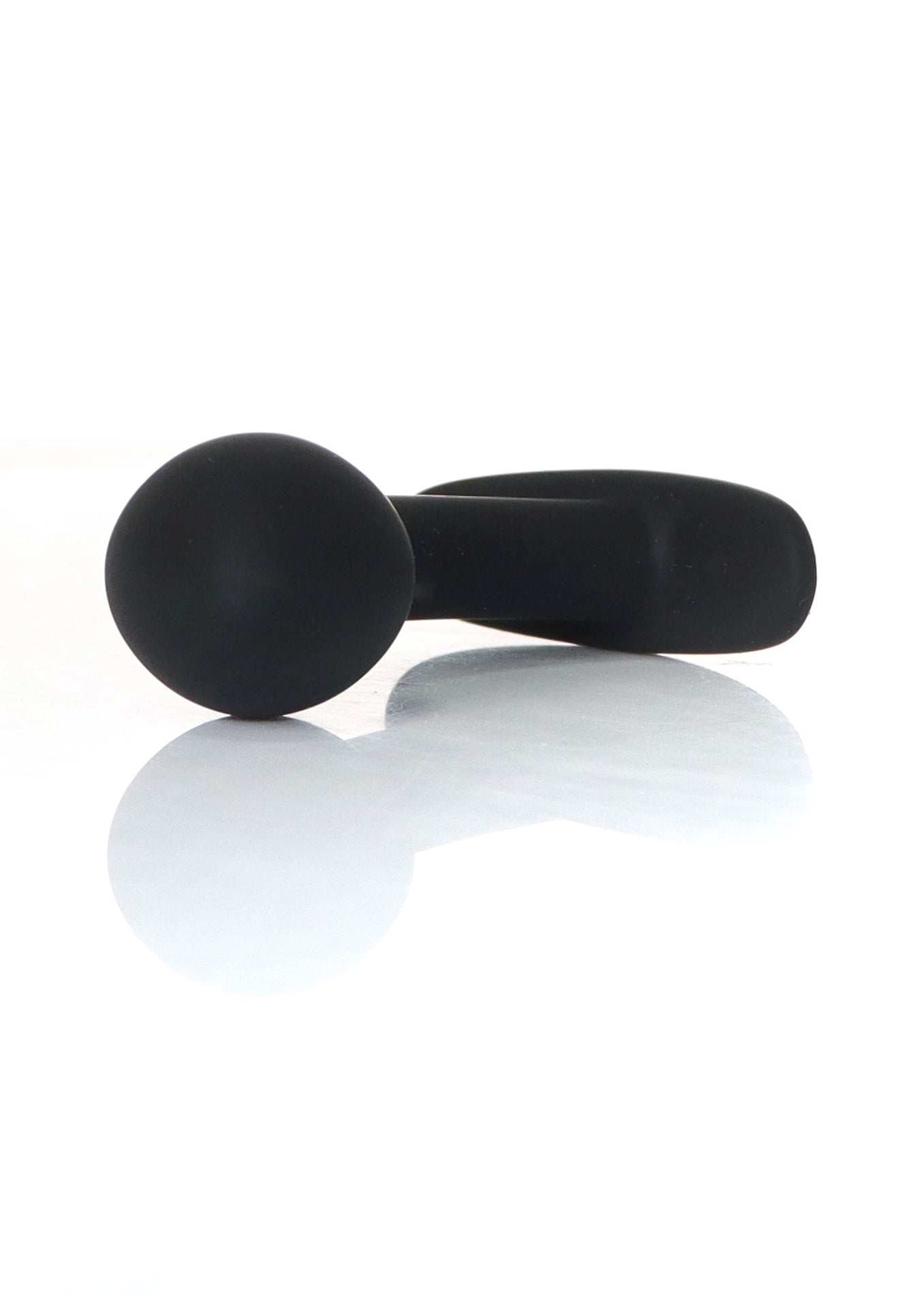 Boysoftoys - 64-00155 - Curved Silicone Anal Black Plug  Small  - 7,5 Cm Dia 2,5 Cm