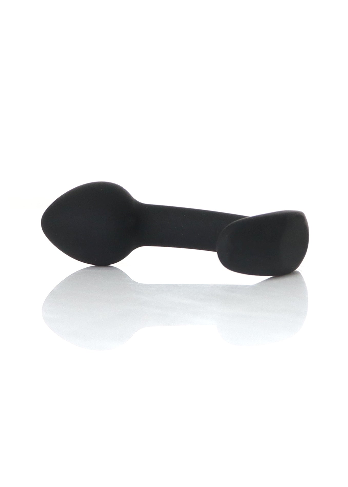 Boysoftoys - 64-00155 - Curved Silicone Anal Black Plug  Small  - 7,5 Cm Dia 2,5 Cm