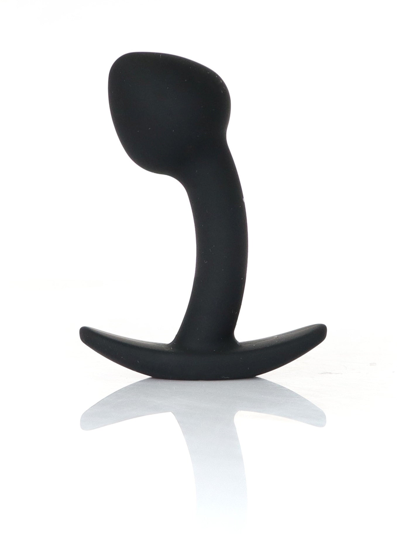 Boysoftoys - 64-00155 - Curved Silicone Anal Black Plug  Small  - 7,5 Cm Dia 2,5 Cm
