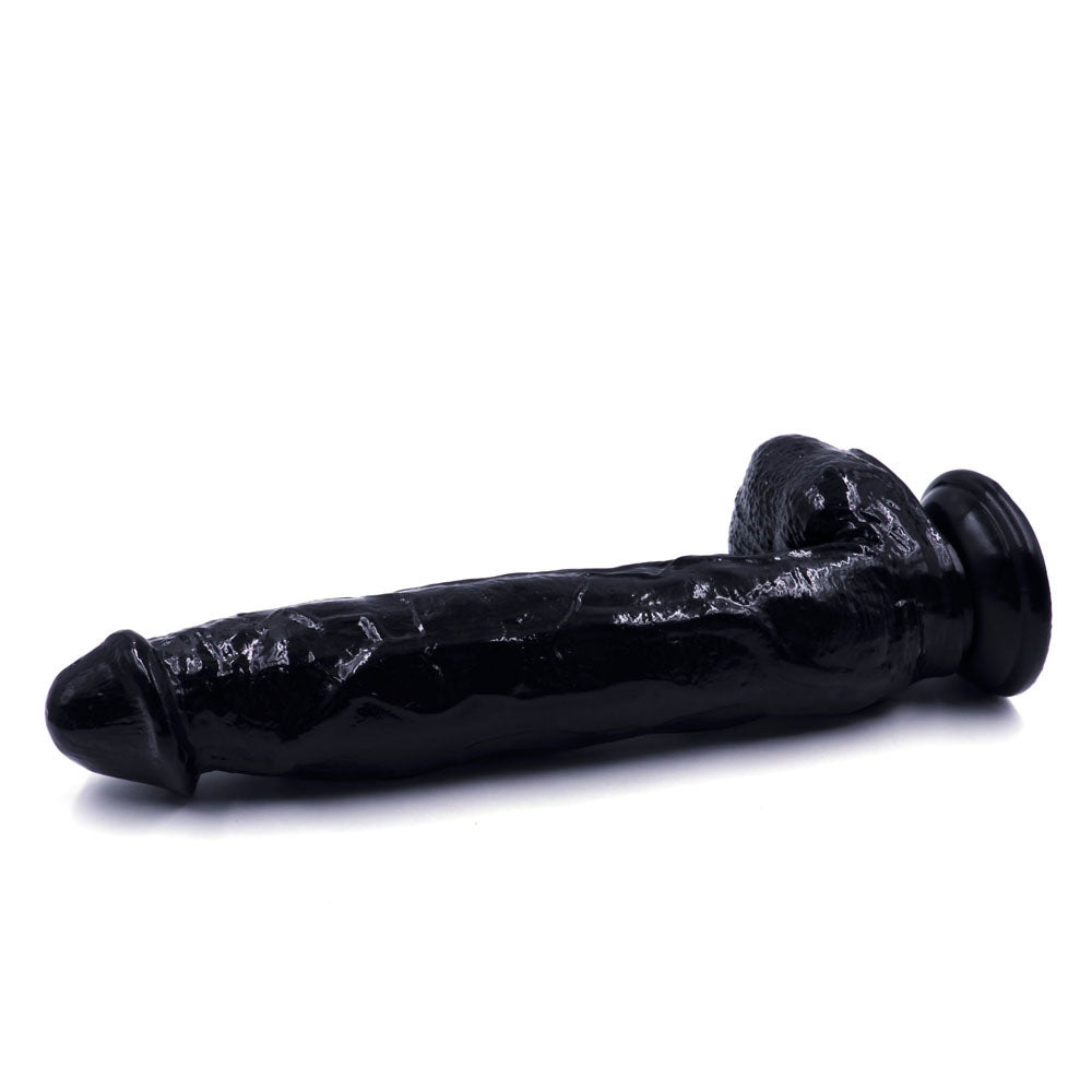 Power Escorts - BR227 Black - Monster John XL Mega Realistic Dildo 30 CM / 11,8 Inch