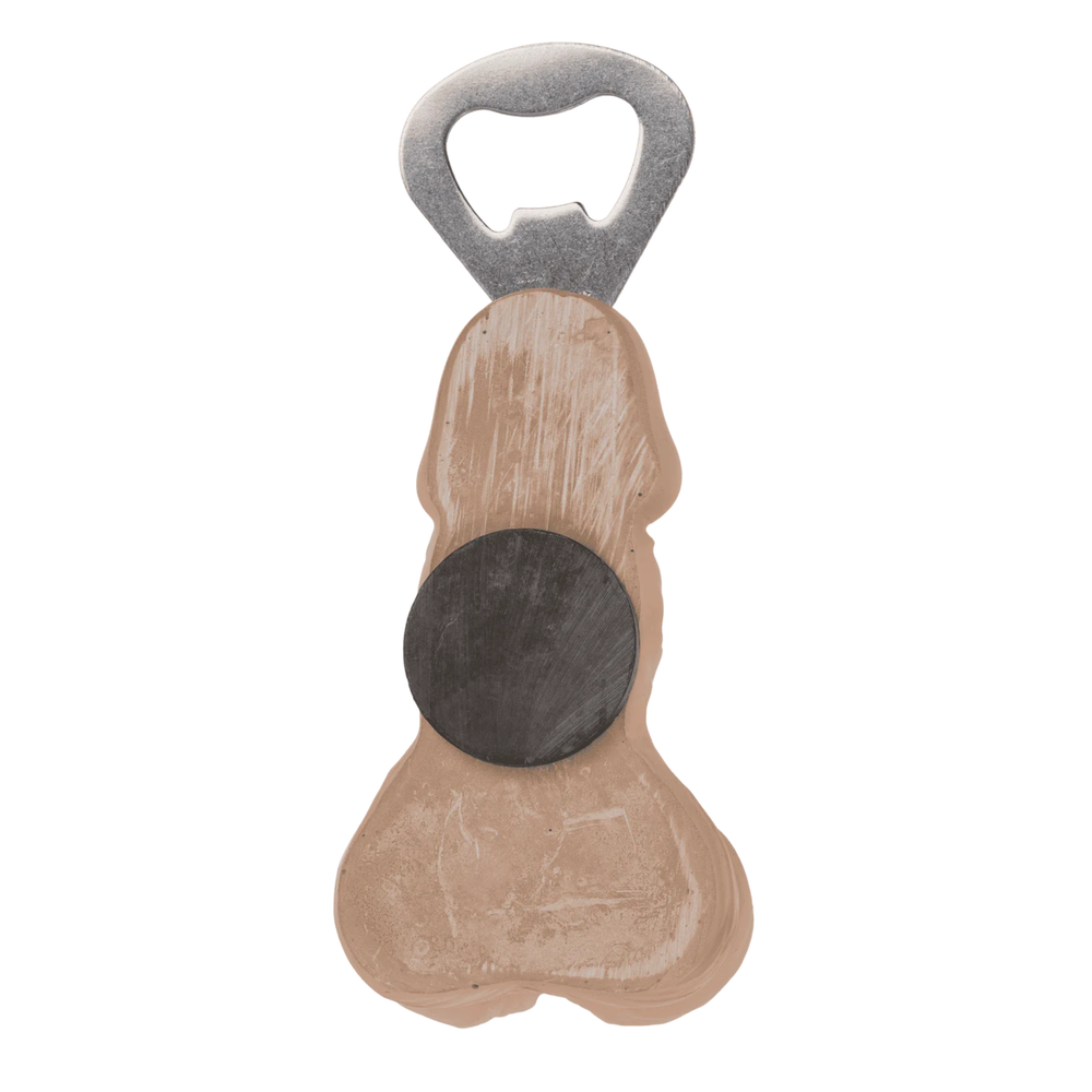 3D Penis Flesopener met Magneet – Huidskleur
