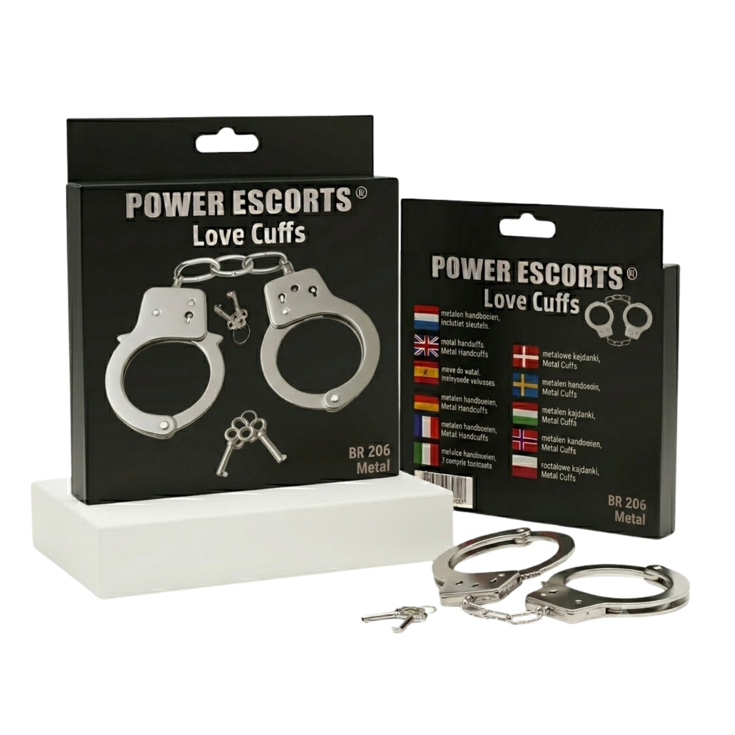 Power Escorts Furry Hand cuffs 5 Colours Mixpack - 5 Pieces - Love Cuffs - BR206