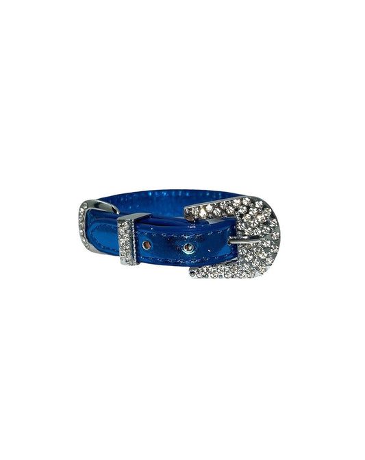 Kattenhalsband / Kleine Hond Halsband - Blauw - Diameter 8,5 CM - Lengte 32 CM - Breedte 1,5 CM