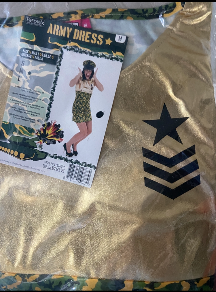 Sexy Army Jurkje voor Vrouwen – Militair Verkleedkostuum – Maat M