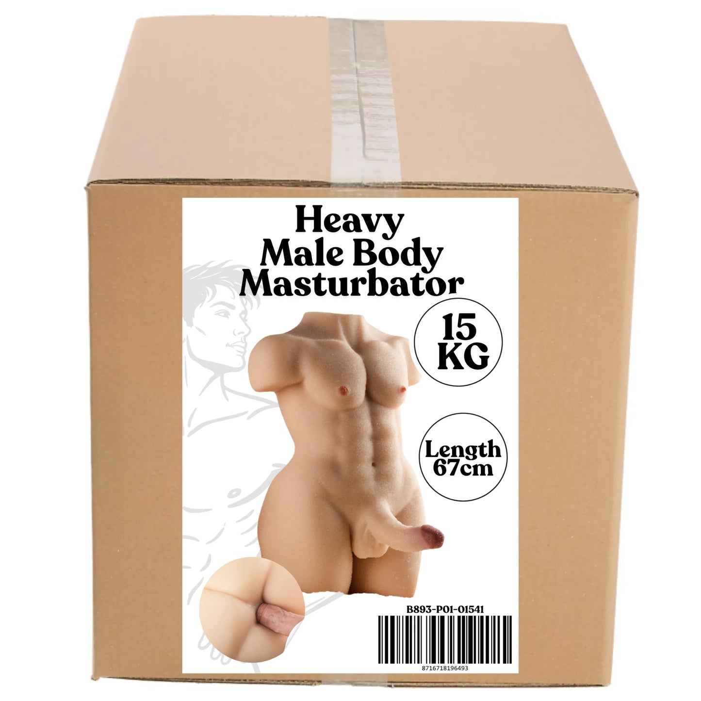 XXL Ultra Heavy Body Masturbator 15 kg – Full Size Realistisch Luxury Design (B893-P01-01541)