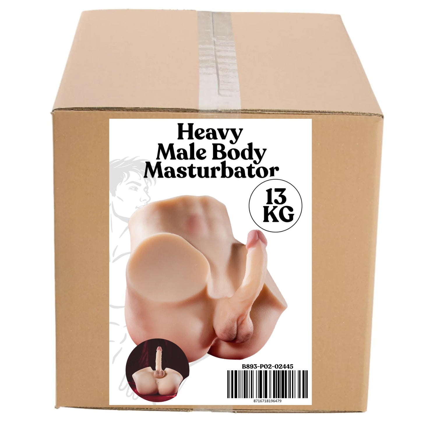 Zware Mannen Body Masturbator – 13 kg Ultra Heavy XXL Realistische Masturbator – Premium Luxe Adult Toy