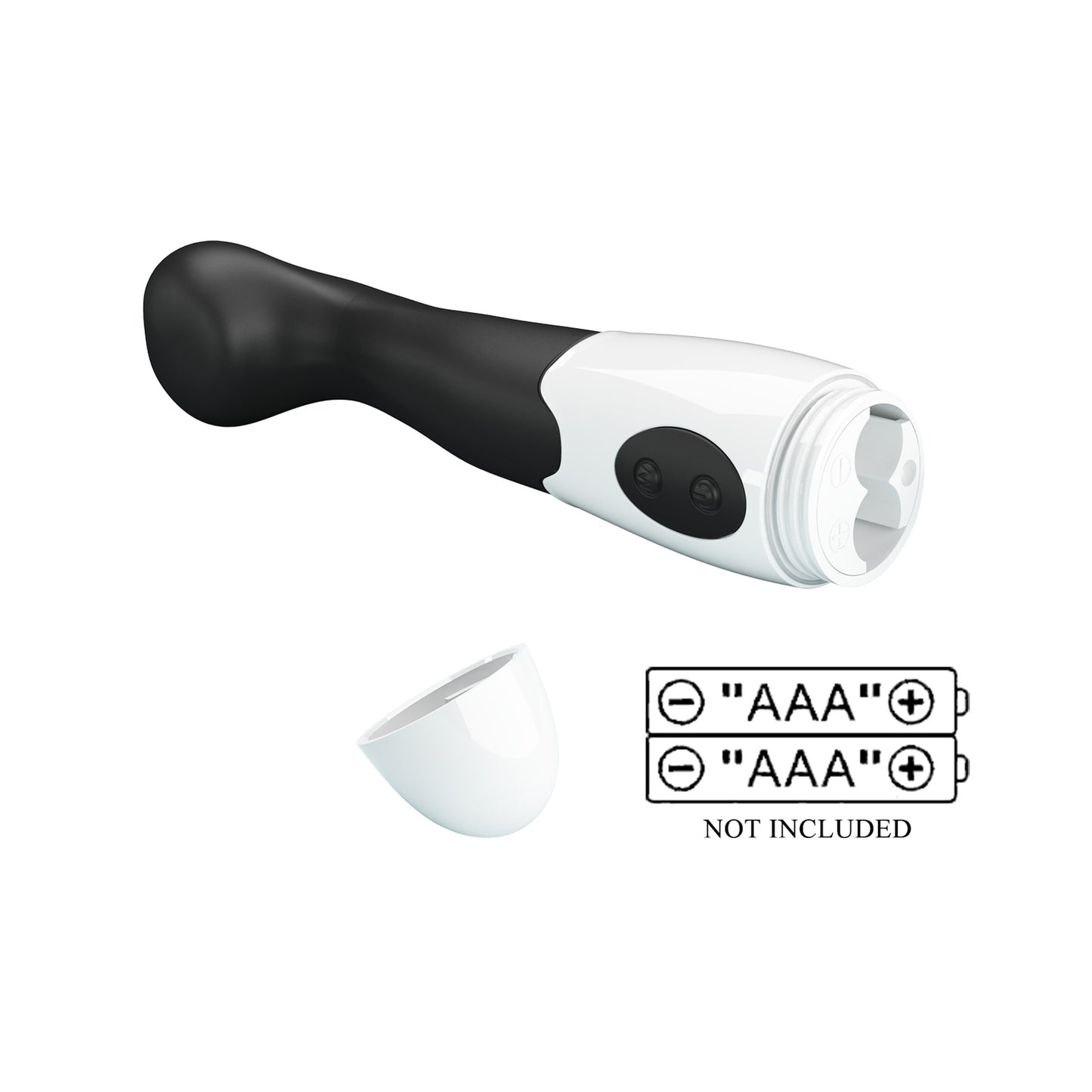 Baile - BI-014221-A3 - Pretty Love Charles Black Silicone Vibrator 30 Vibration Modes