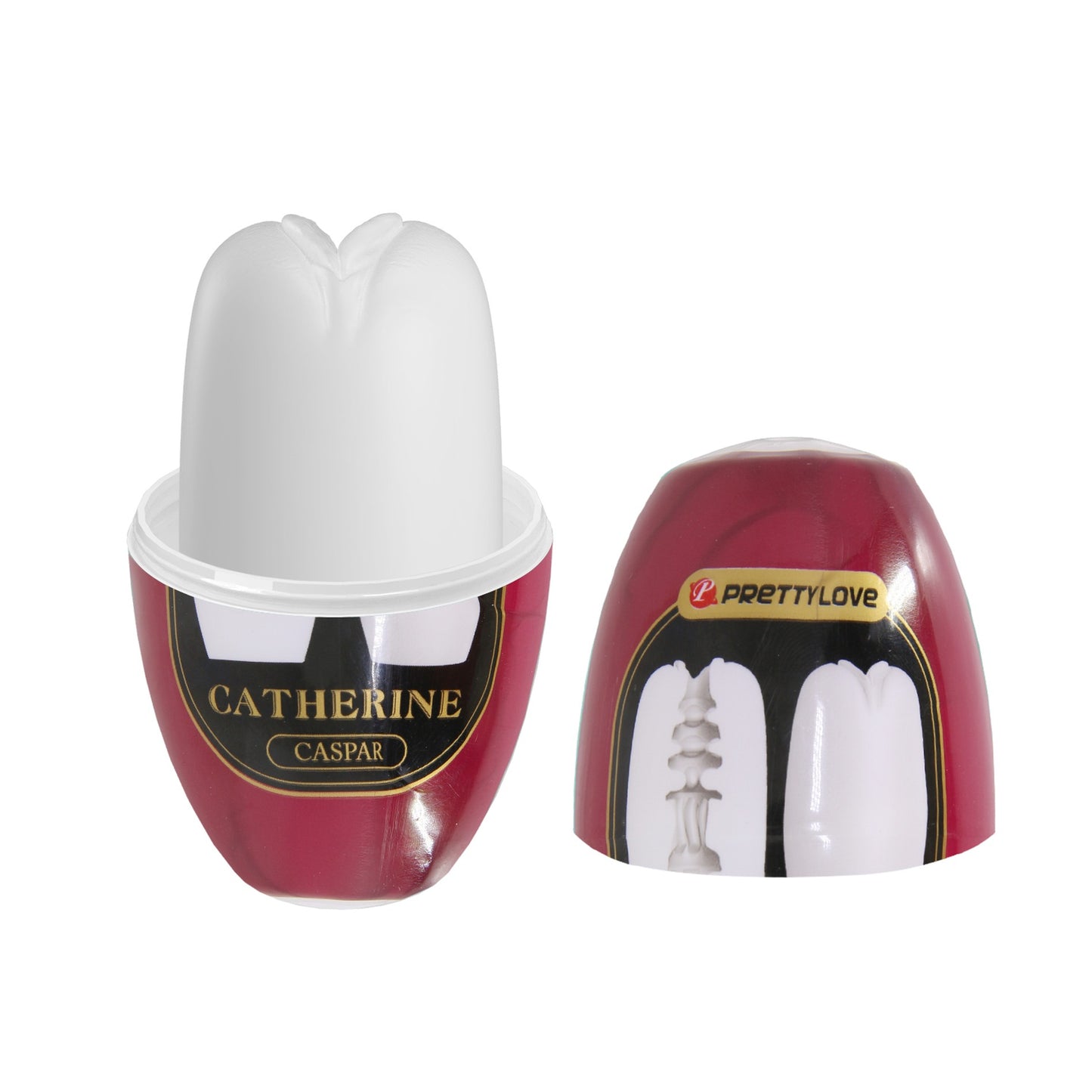 Baile - BI-014832-4-2- Pretty Love Catherine Bordeaux  Silicone Masturbator Egg Big Size