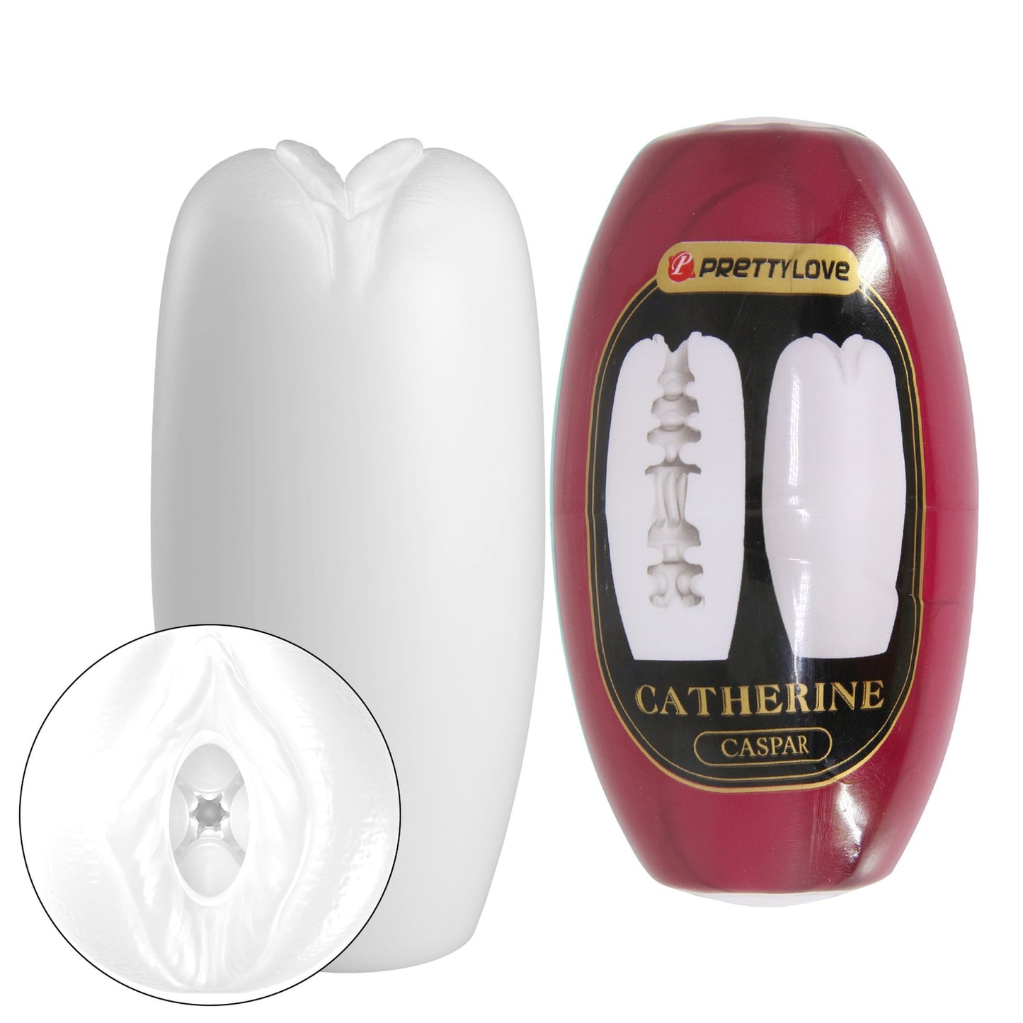 Baile - BI-014832-4-2- Pretty Love Catherine Bordeaux  Silicone Masturbator Egg Big Size