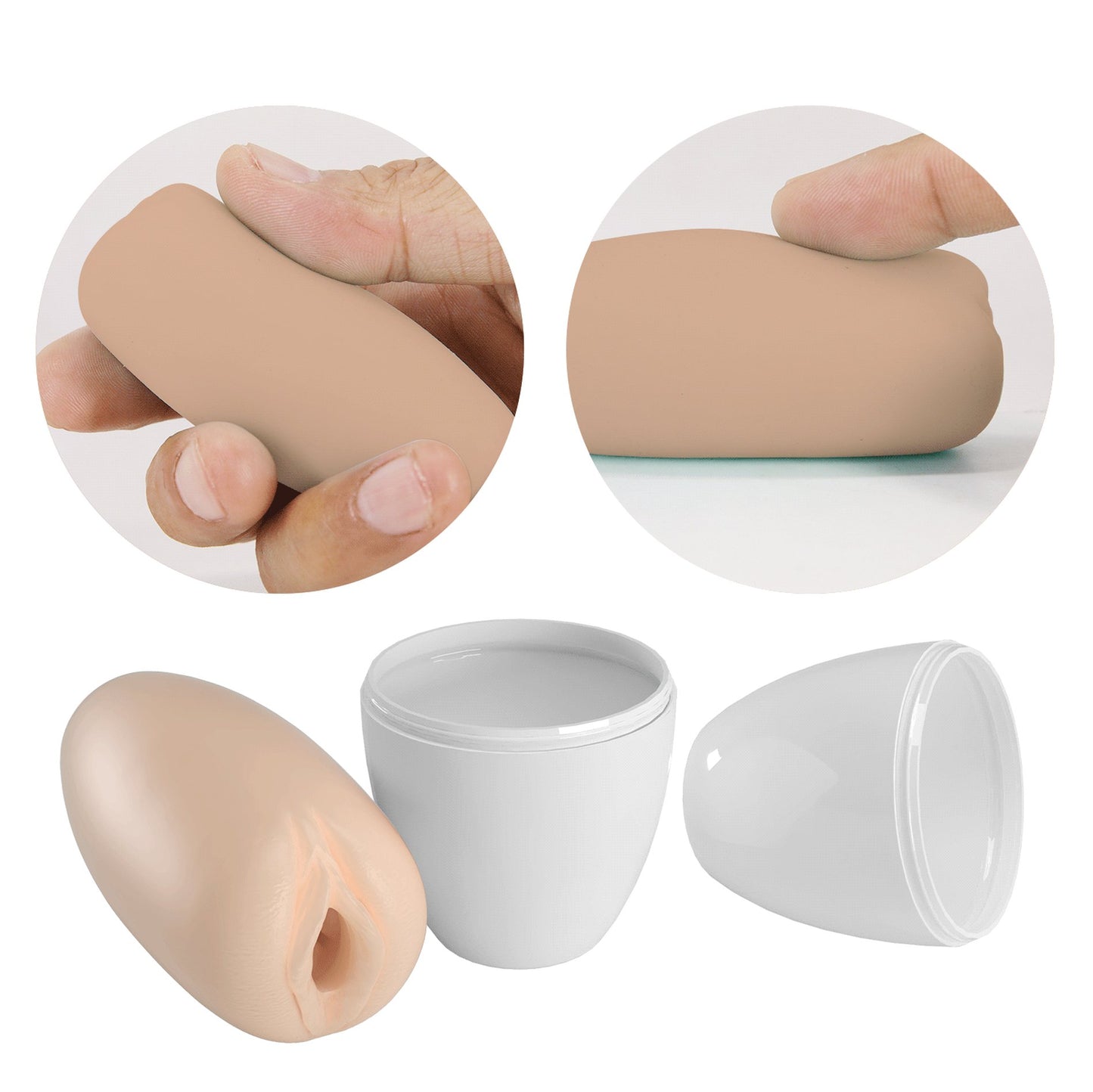 Baile - BI-014832-4-3- Pretty Love Catherine Flesh  Silicone Masturbator Egg Big Size