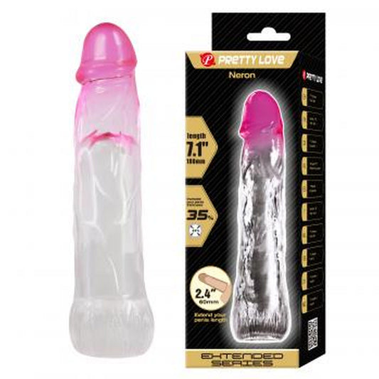 Baile - BI-026208-1 - Penis Sleeve Flesh 18 Cm Dia 4 Cm - 7 Inch Extender