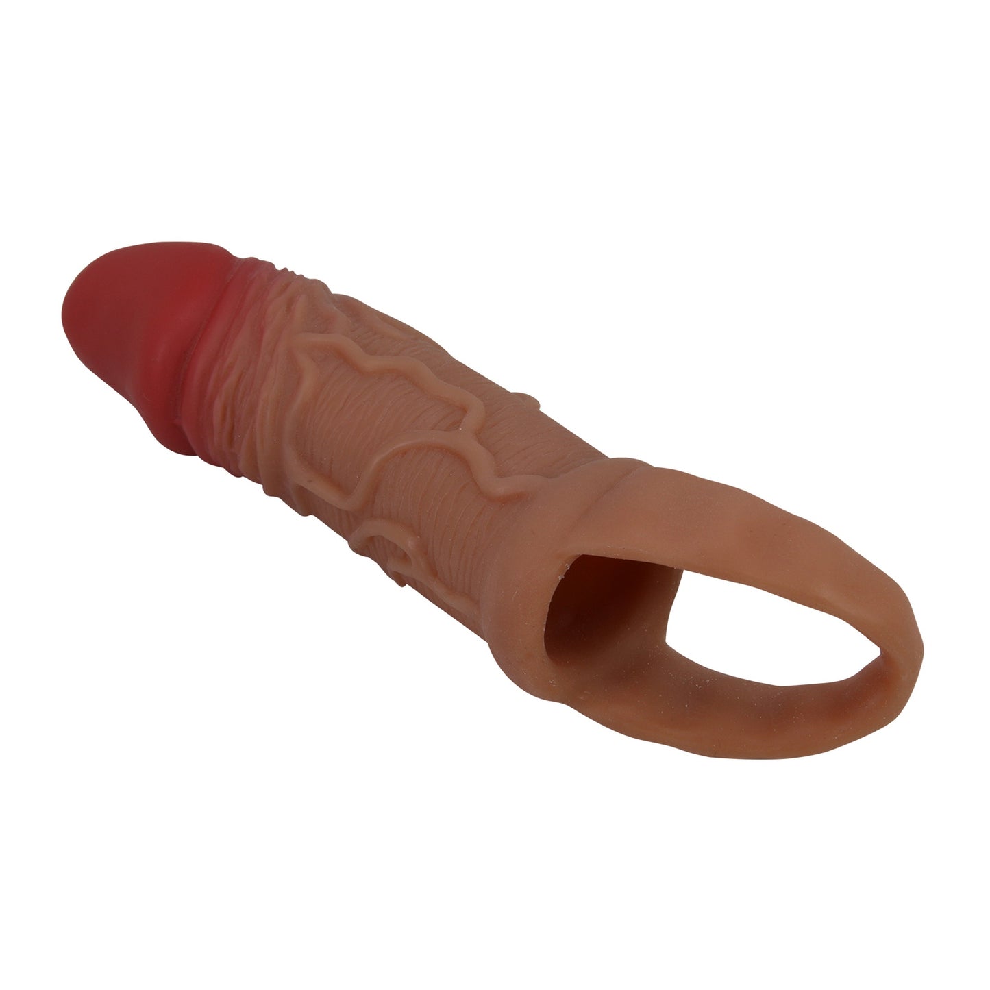 Baile - BI-026211-2 - Penis Sleeve Brown 15,5 Cm Dia 3,2 Cm - 6,1 Inch Extender