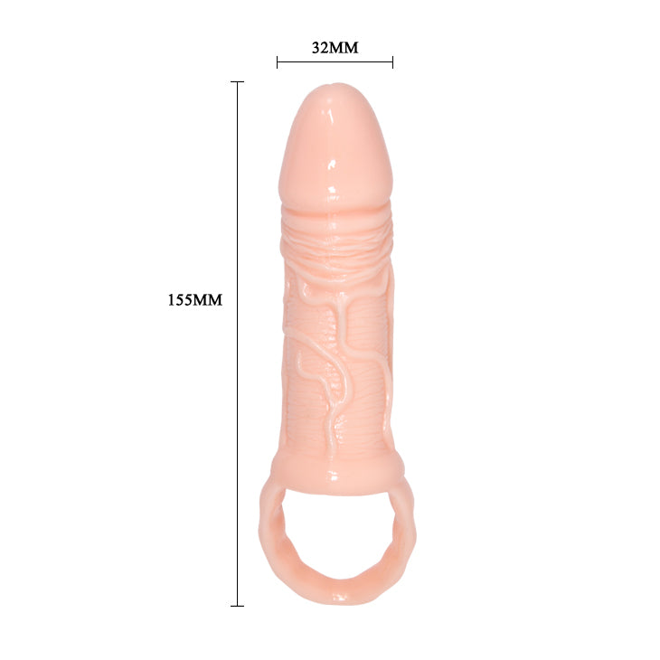 Baile - BI-026211 - Penis Sleeve Flesh 15,5 Cm Dia 3,2 Cm - 6,1 Inch Extender