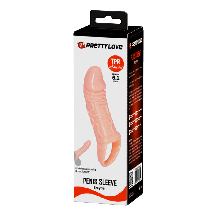 Baile - BI-026211 - Penis Sleeve Flesh 15,5 Cm Dia 3,2 Cm - 6,1 Inch Extender