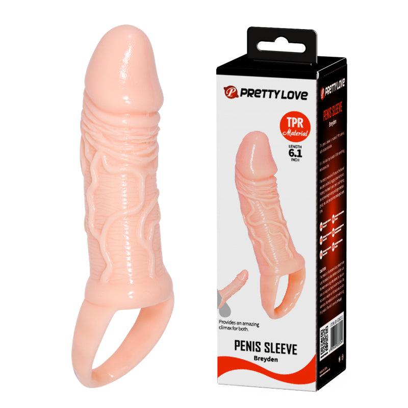 Baile - BI-026211 - Penis Sleeve Flesh 15,5 Cm Dia 3,2 Cm - 6,1 Inch Extender