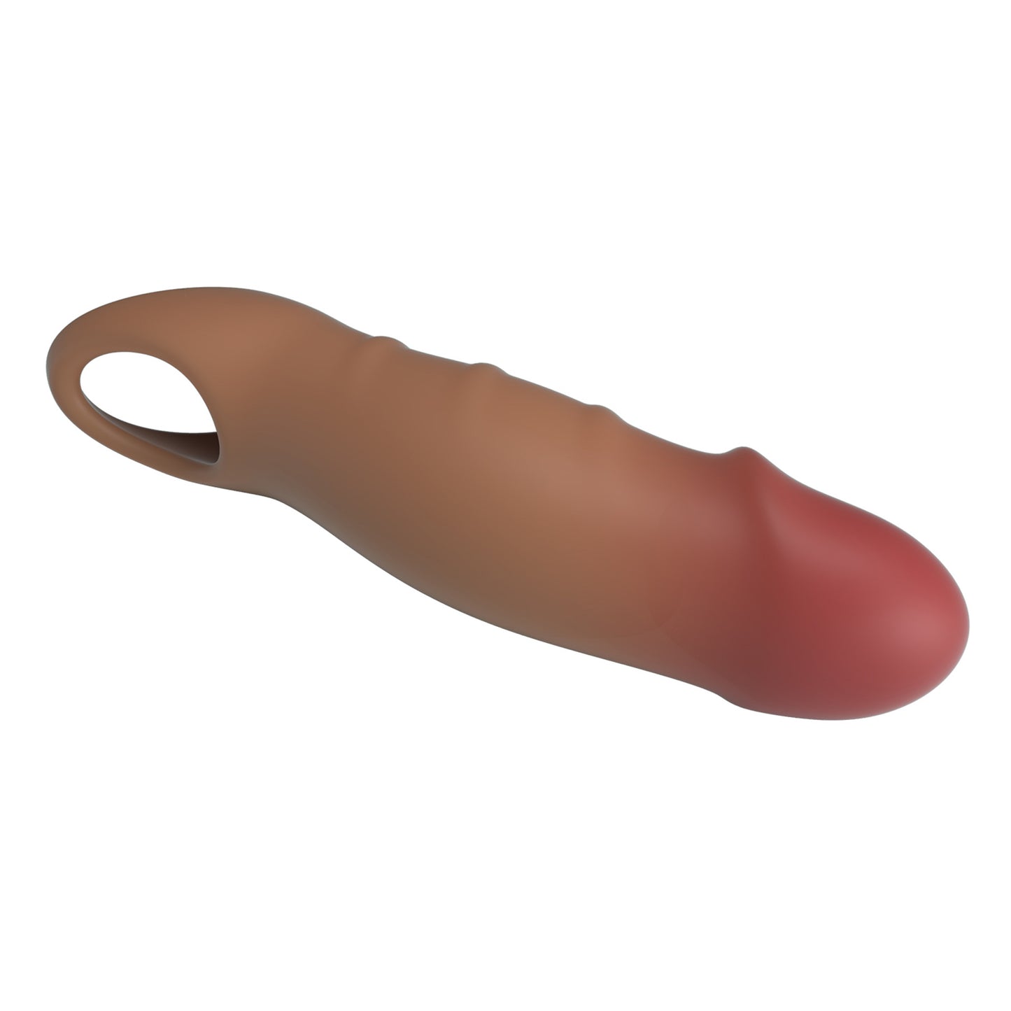Pretty Love BI-026278N-1 Penissleeve – 19,8 cm – Realistisch TPE – Damell Brown