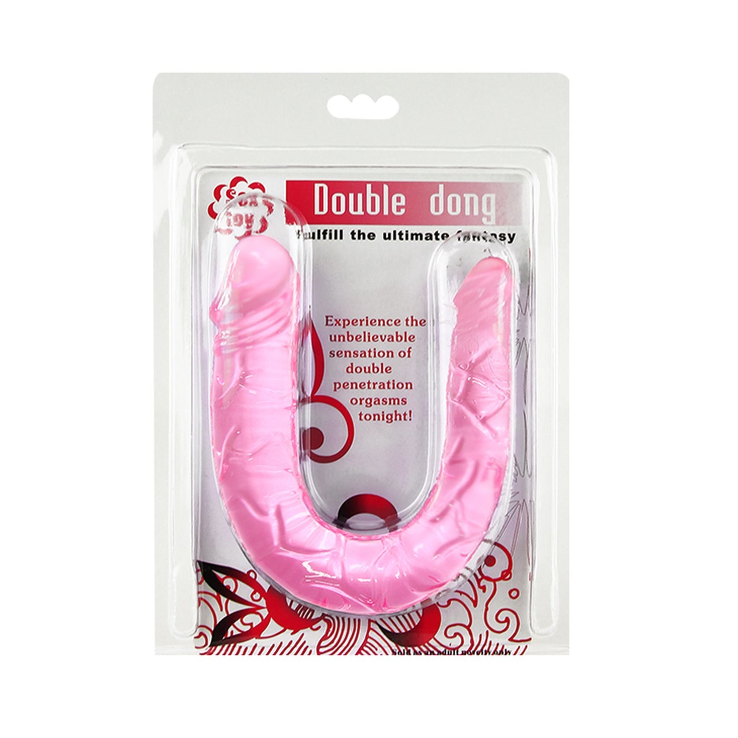 Baile - BI-040001 - Double Dong Pink - Length 29,8 CM Dia 3,4/2,2 CM