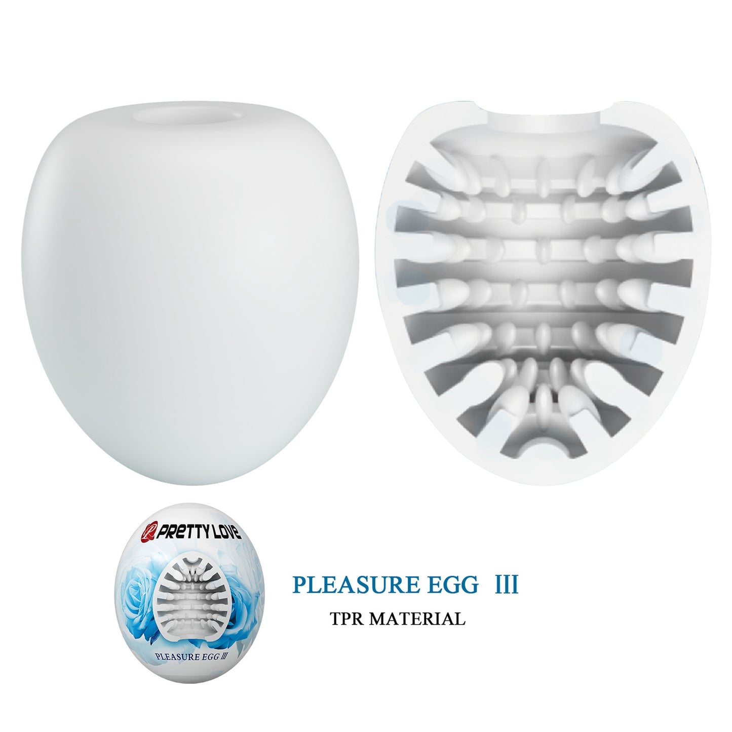 Pretty Love - Masturbator Eitje - Pleasure Egg 3 Blue - Abs / Tpr
